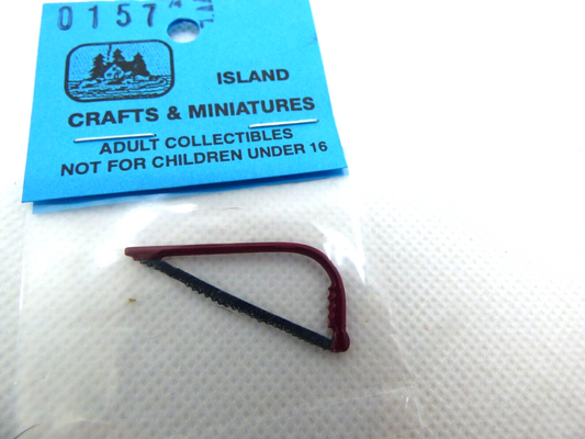 Dollhouse Miniature Bow Saw by Island Crafts and Miniatures