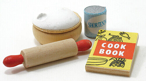 Dollhouse Miniature Baking Supplies, 4 Pieces