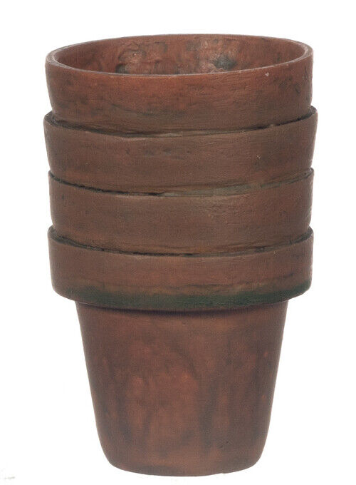 Dollhouse Miniature Large Stack of Pots by Falcon Miniatures