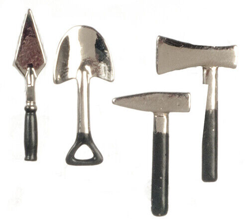 Dollhouse Miniature Outdoor Tools Set of 4