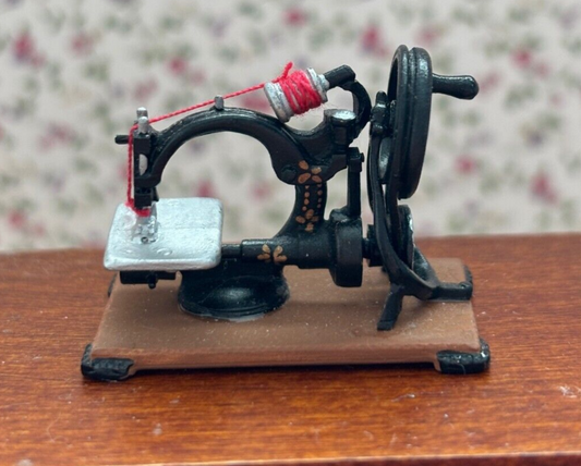 Dollhouse Miniature Small Table Top Sewing Machine by Heidi Ott