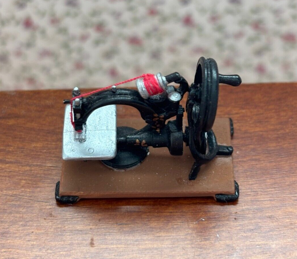 Dollhouse Miniature Small Table Top Sewing Machine by Heidi Ott