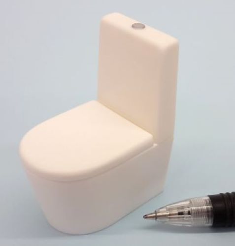 Dollhouse Miniature Sleek-Line Toilet & Tank by Delph Miniatures