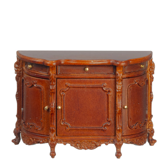 Dollhouse Miniature Buffet Table in Walnut by JBM