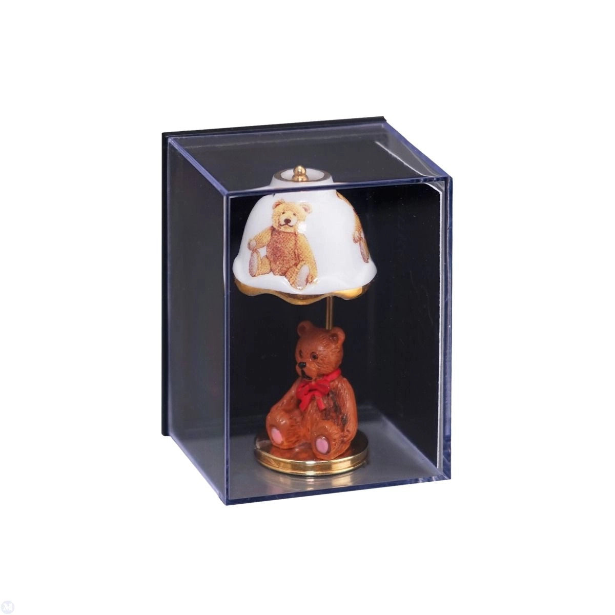 Reutter Porcelain - Dollhouse Miniature Non-Working Teddy Design Nursery Lamp