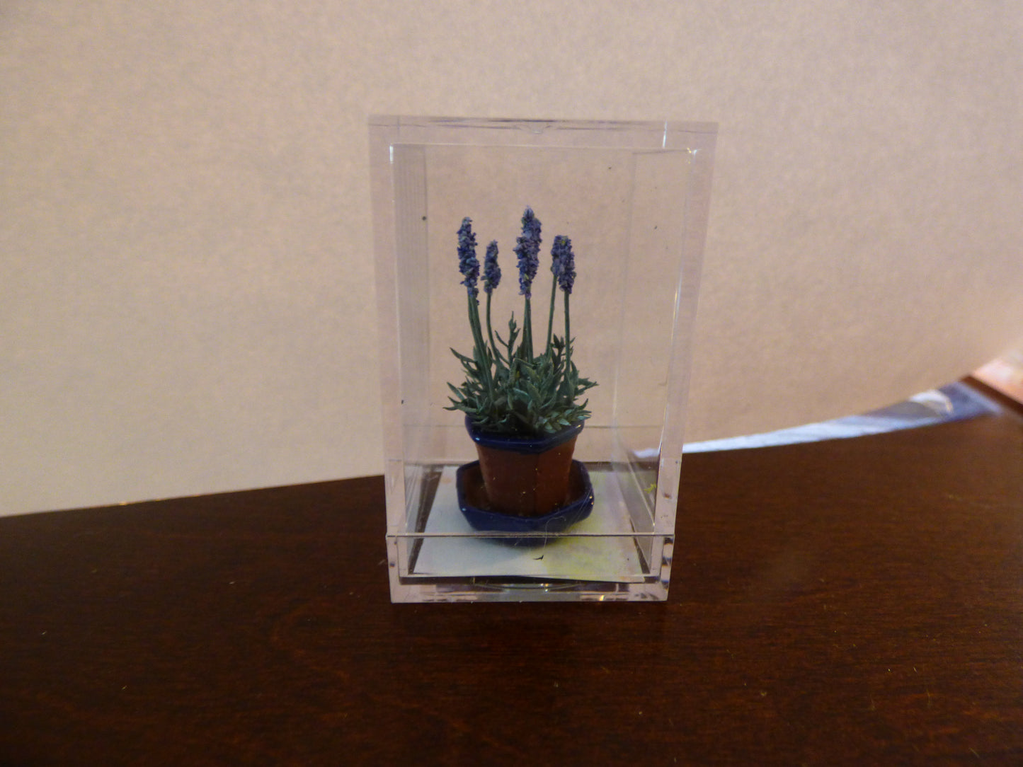 Dollhouse Miniature Lavender Plant - Small Handcrafted
