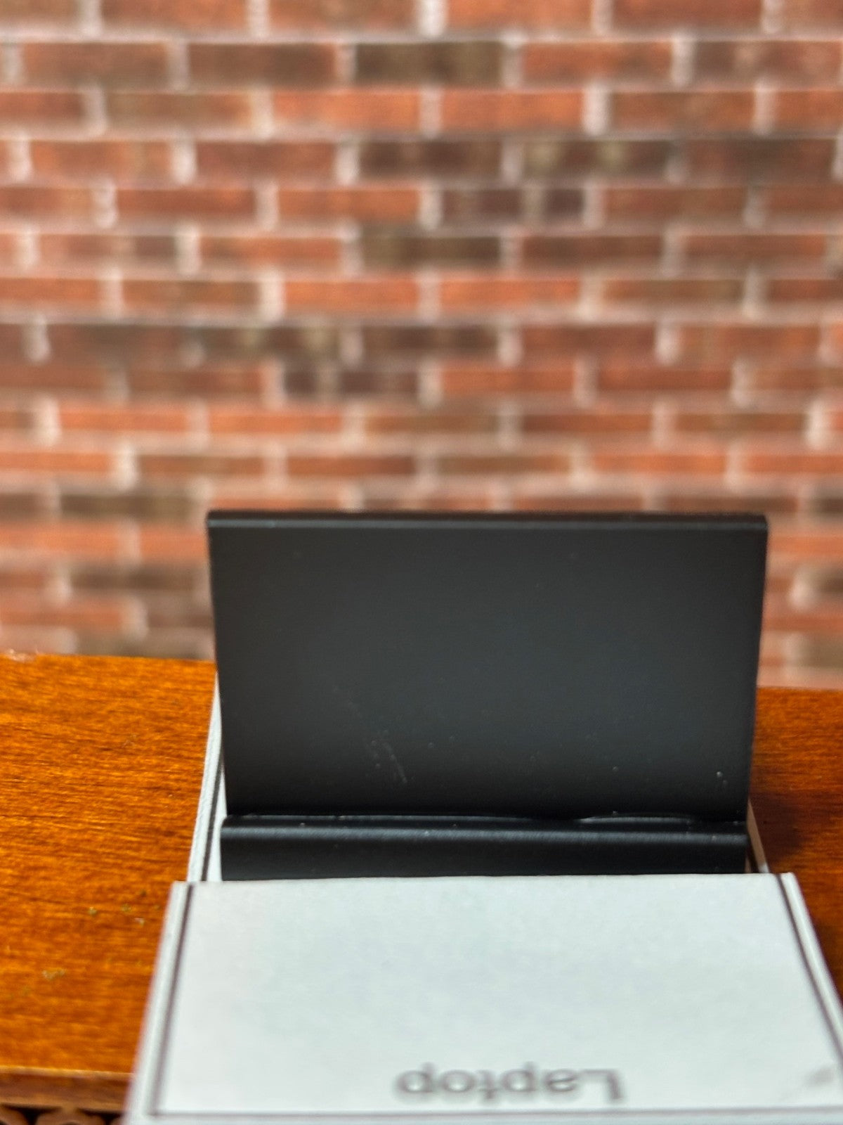 Dollhouse Miniature Black Laptop Computer by Delph Miniatures
