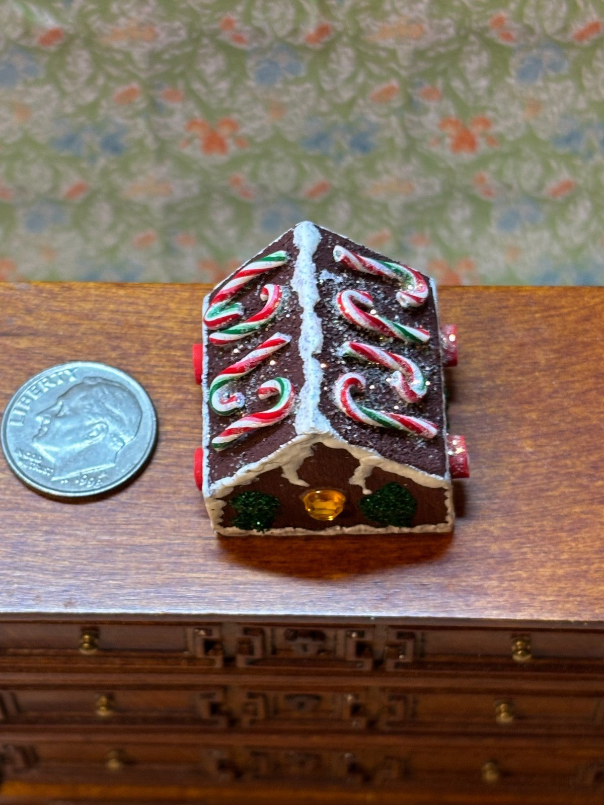 Dollhouse Miniature Gingerbread House Made by Taylor Jade