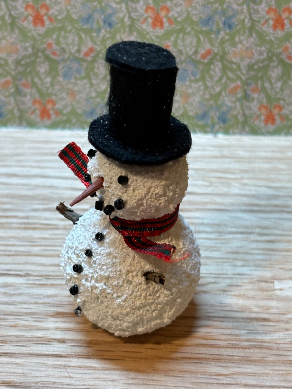 Dollhouse Miniature Snowman Handcrafted by Taylor Jade