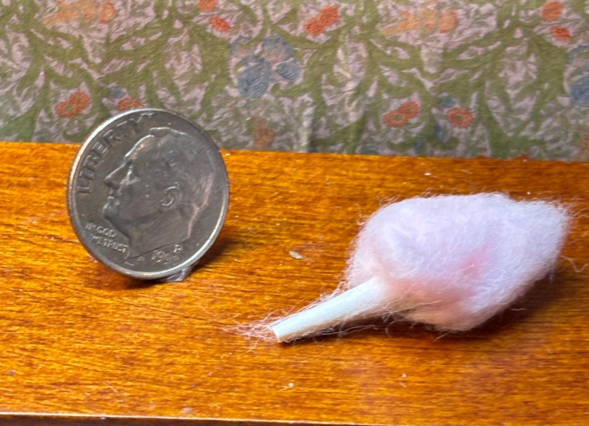 Dollhouse Miniature Cotton Candy Handcrafted