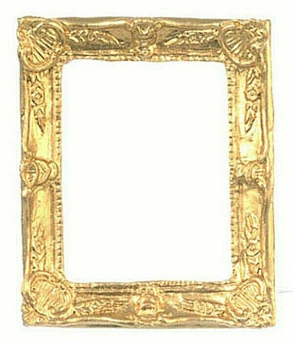 Dollhouse Miniature Ornate Gold Frame #2