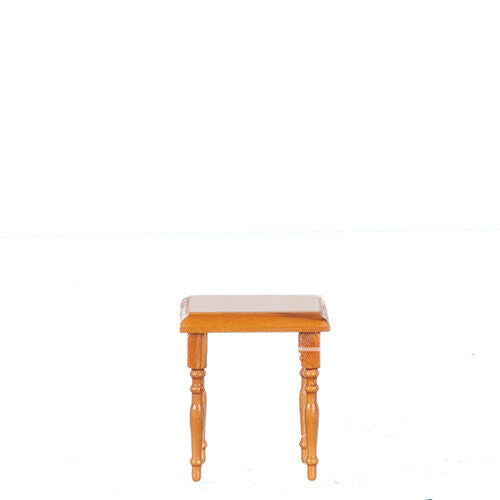 Dollhouse Miniature Lamp Table in Walnut
