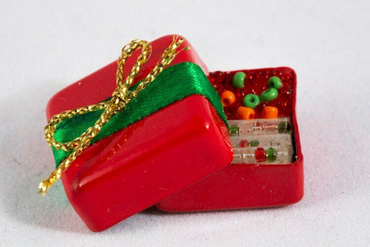 Red Candy Box by Reutter Porcelain - Dollhouse Miniature