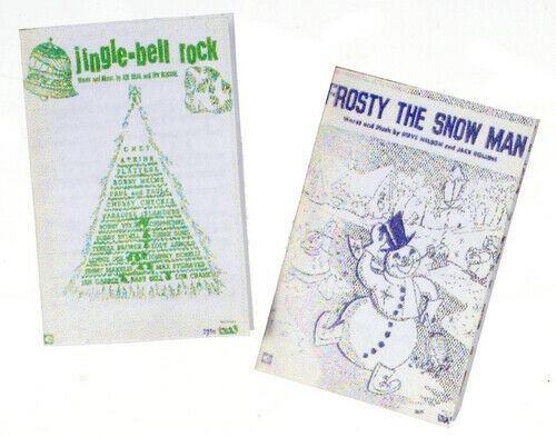 Dollhouse Miniature Vintage Christmas Sheet Music