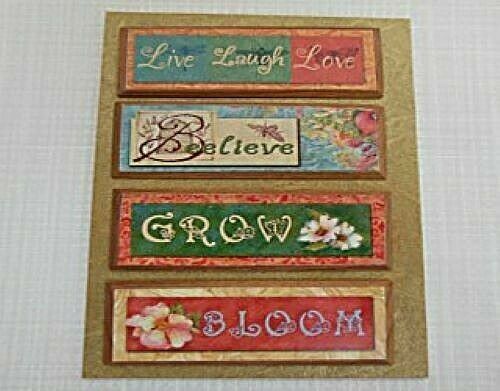 Dollhouse Miniature Set of 4 Verse Plaques