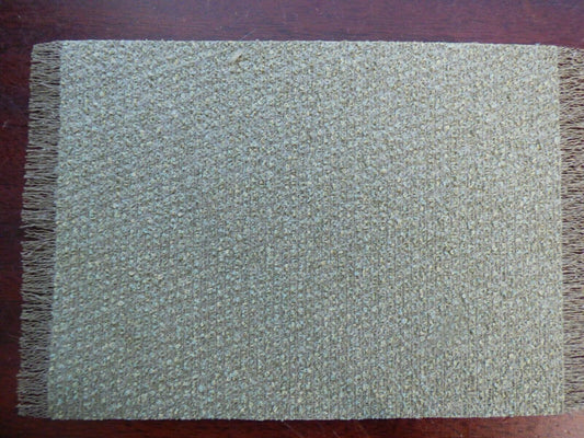 Dollhouse Miniature Large Rug Dark Tan 6" x 9"