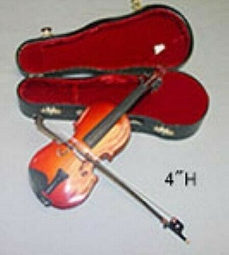 Dollhouse Miniature 4 Inch Violin