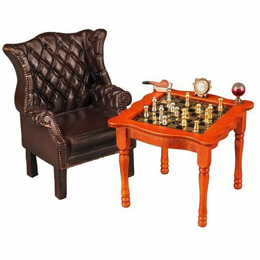 Reutter Porcelain - Dollhouse Miniature Chess Table