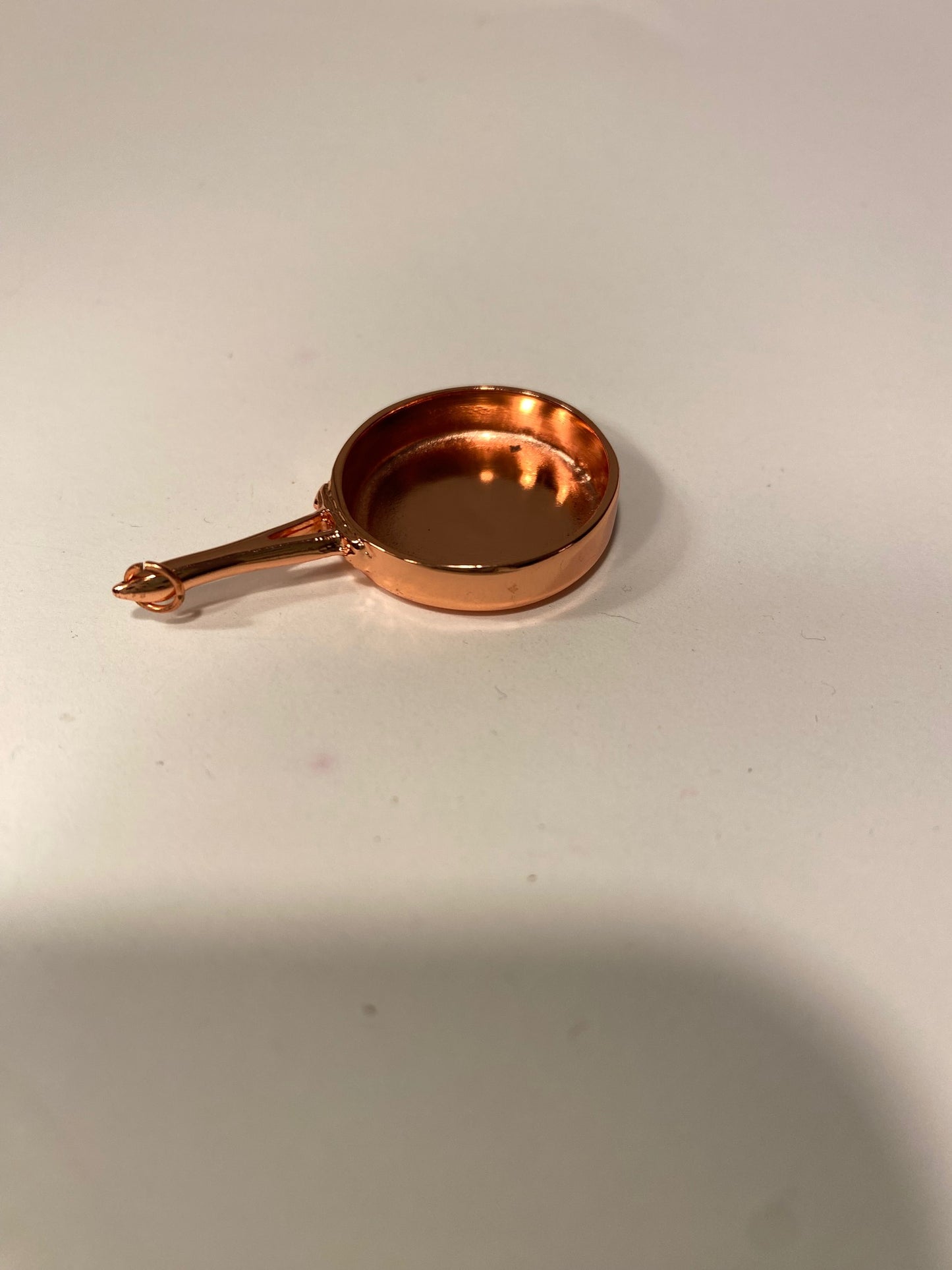 Dollhouse Miniature Large Copper Skillet