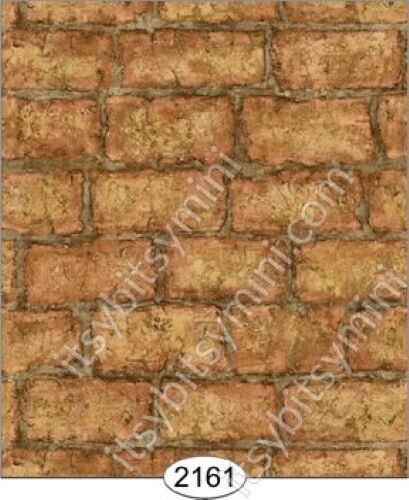 Dollhouse Wallpaper by Itsy Bitsy - Ancient Brick 2161