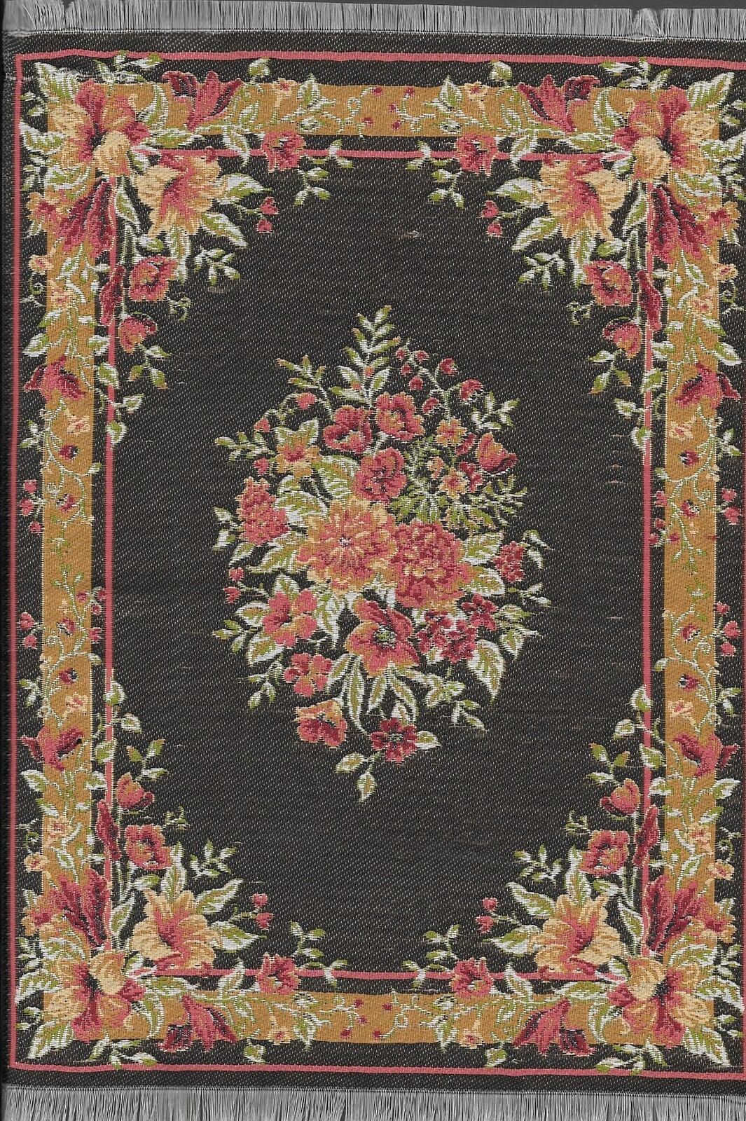 Dollhouse Miniature  Woven Turkish Rug 9.5" x 5-5/8" #SK01-16