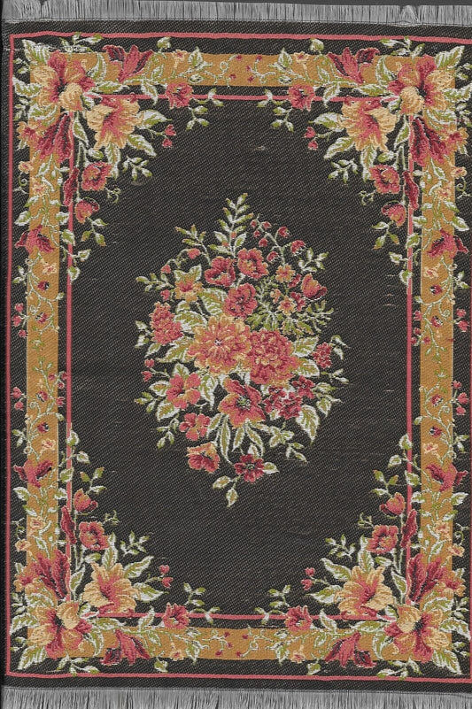 Dollhouse Miniature  Woven Turkish Rug 9.5" x 5-5/8" #SK01-16
