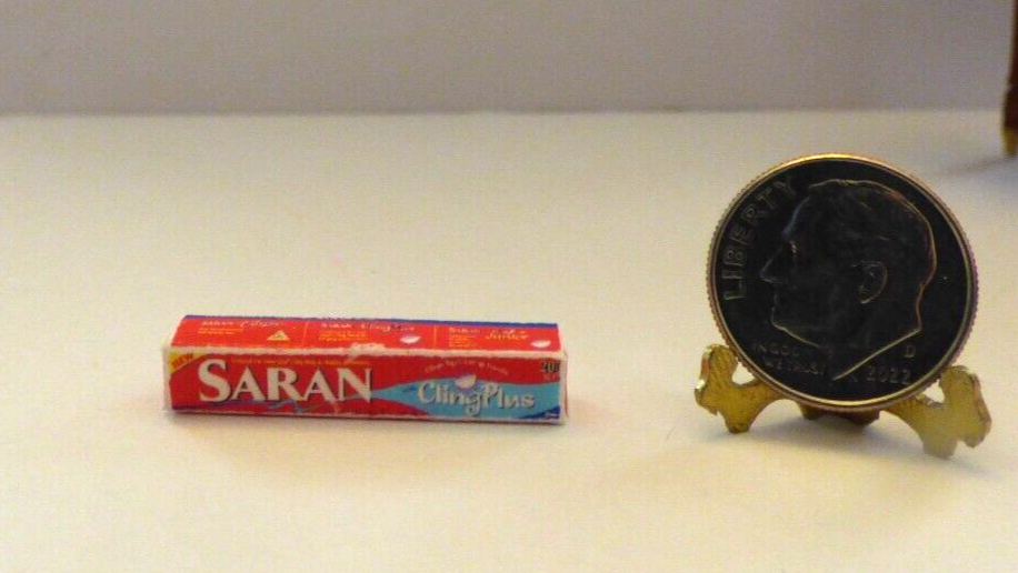 Dollhouse Miniature Saran Wrap - Handcrafted
