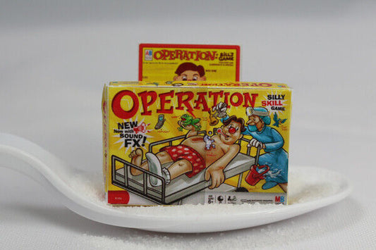 Dollhouse Miniature Operation Game  - Handcrafted