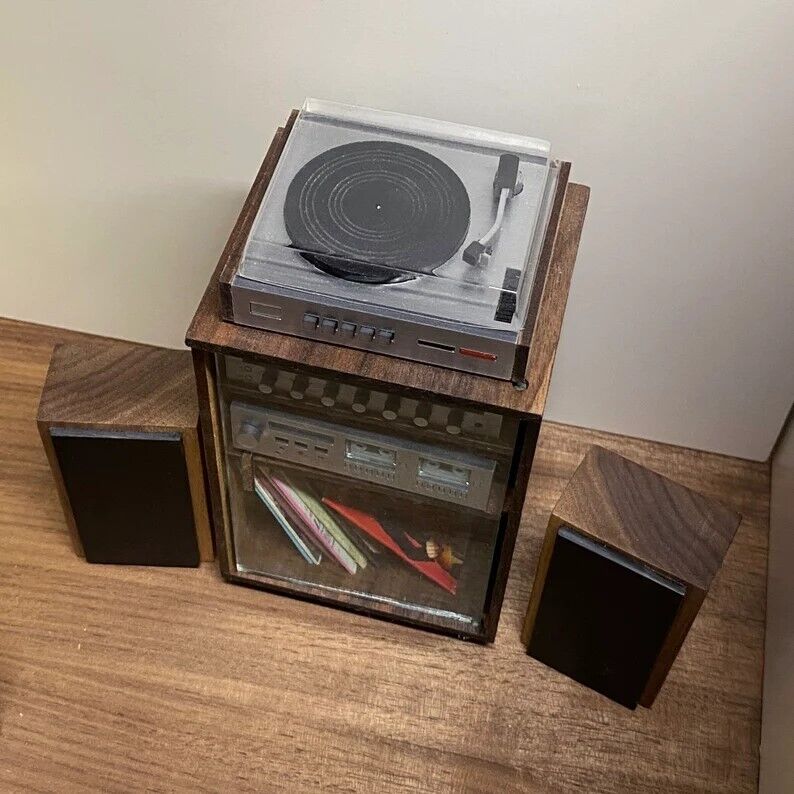 Miniature Stereo System 1/12 Scale Handcrafted