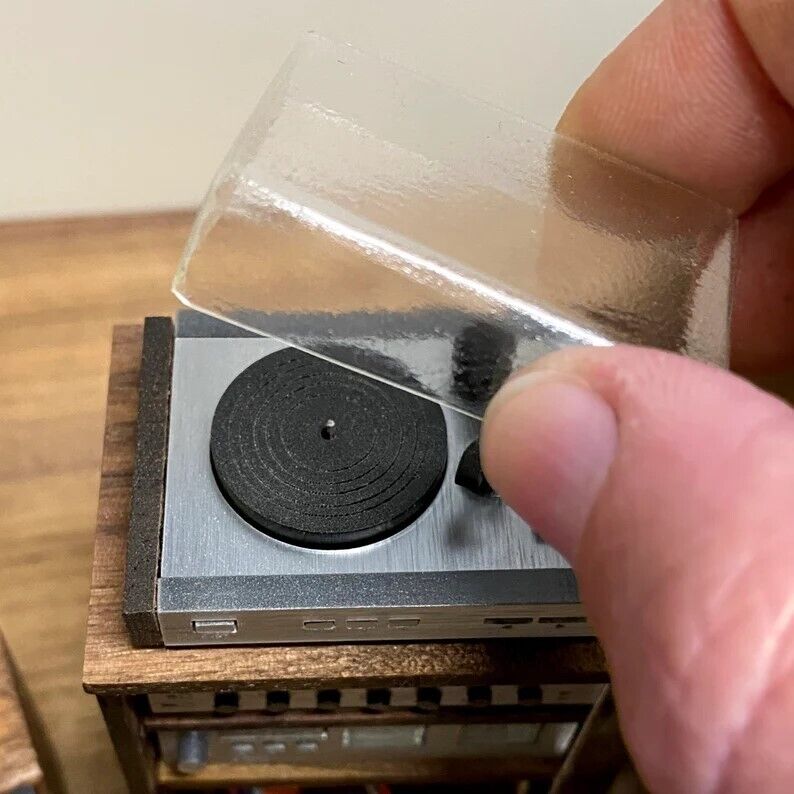 Miniature Stereo System 1/12 Scale Handcrafted