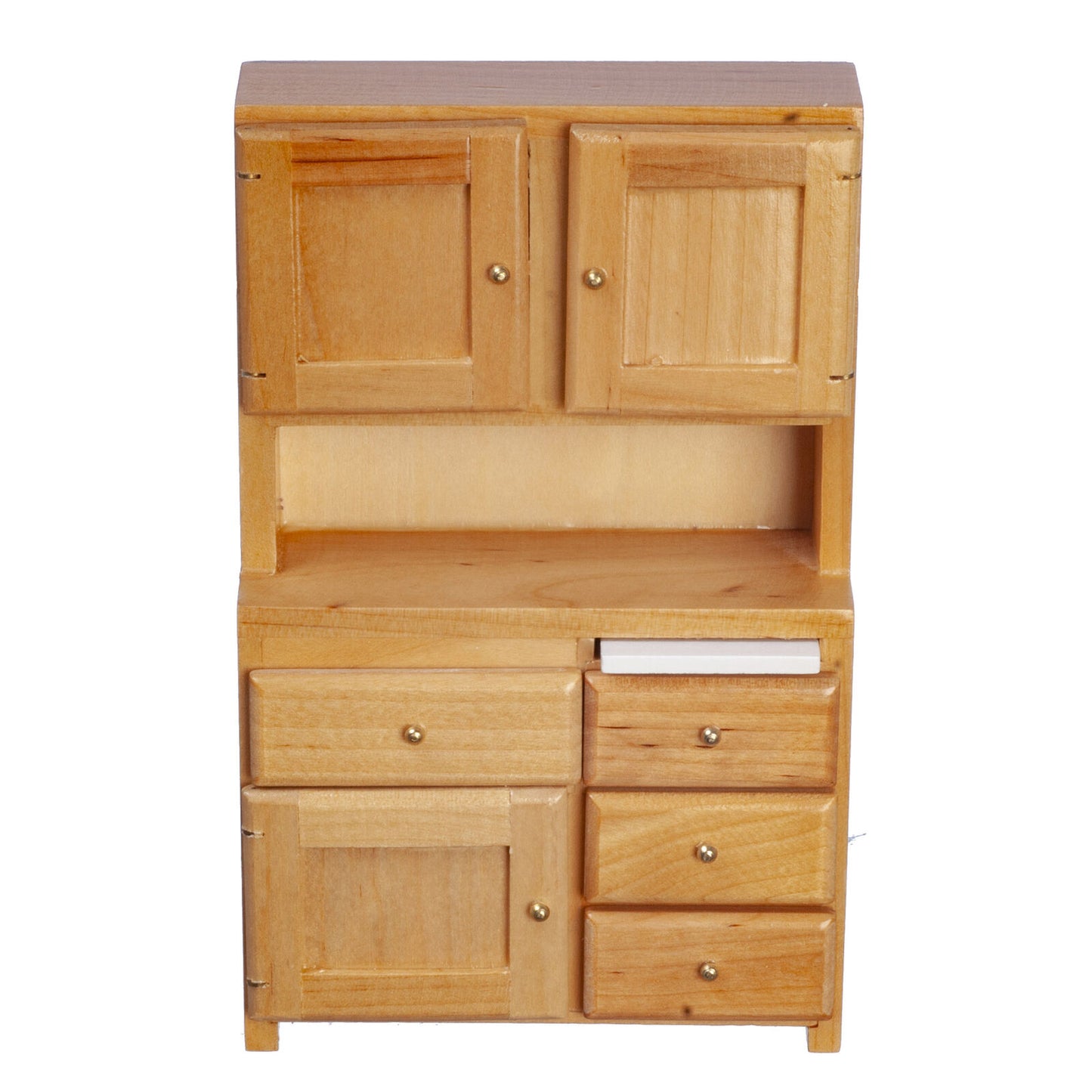 Dollhouse Miniature Oak Hutch
