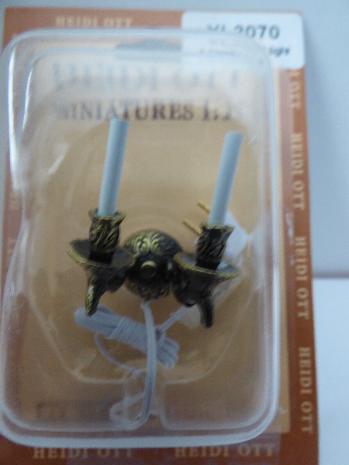 Dollhouse Miniature 2 Classical Wall Light by Heidi Ott - 12V