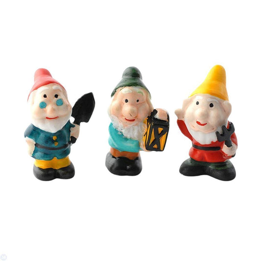 Dollhouse Miniature 3 Garden Gnomes by Reutter Porcelain