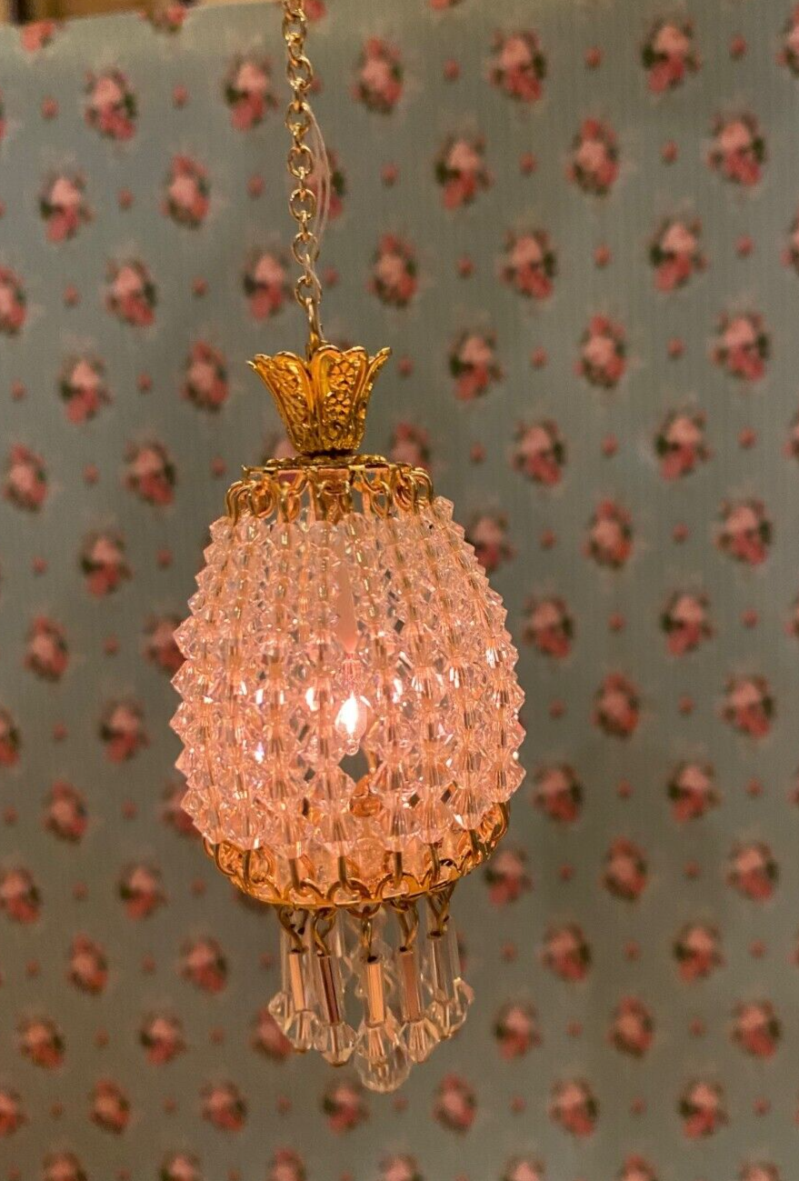 Miniature Dollhouse Parlor Lamp 12V - Handcrafted by Warren Richardson