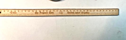 Dollhouse Miniature Yardstick, Handcrafted