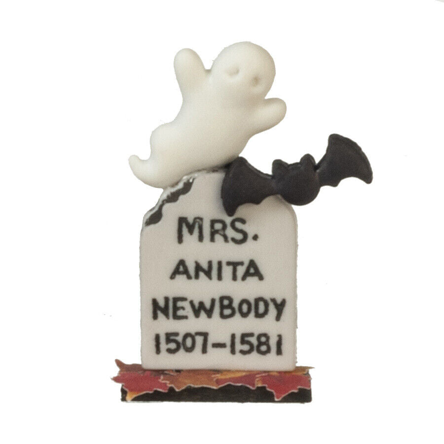 Dollhouse Miniature Halloween Tombstone