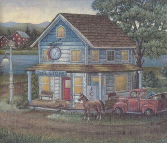 Dollhouse Miniature Wallpaper Mural by What's Next 46A - 10-7/8" x 8-7/8"