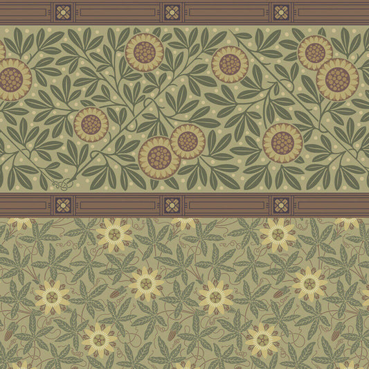 NEW PATTERN! Bradbury and Bradbury Dollhouse Wallpaper - Herter Wall