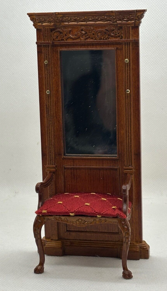 Dollhouse Miniature Walnut Hall Stand by Hansson