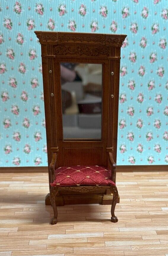 Dollhouse Miniature Walnut Hall Stand by Hansson