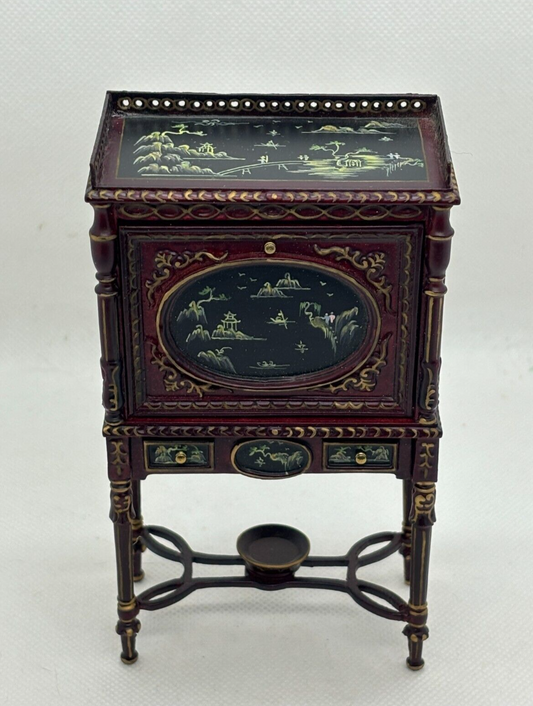 Dollhouse Miniature Oriental Design Desk by Hansson