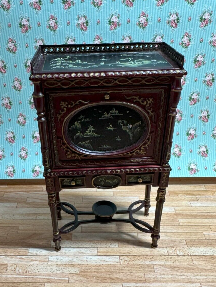 Dollhouse Miniature Oriental Design Desk by Hansson