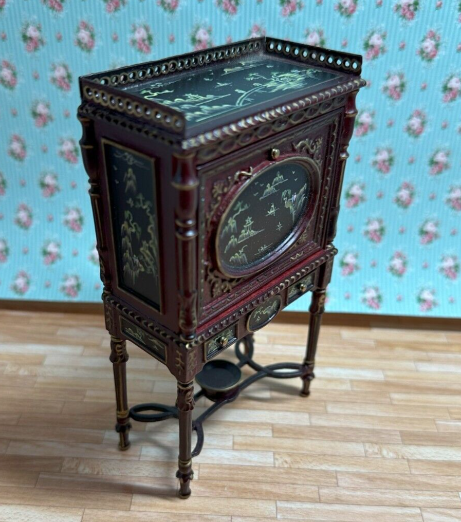 Dollhouse Miniature Oriental Design Desk by Hansson