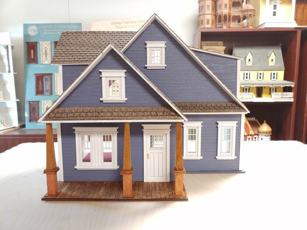 Clarkson Craftsman Cottage Dollhouse 1:24 scale Dollhouse Kit