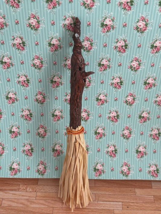 Dollhouse Miniature Spooky Broom Handcrafted