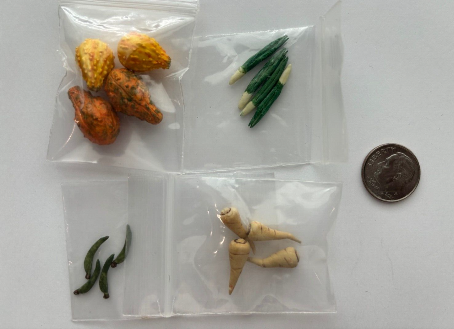 Dollhouse Miniature Set of Assorted Vegetables #7 by Falcon Miniatures