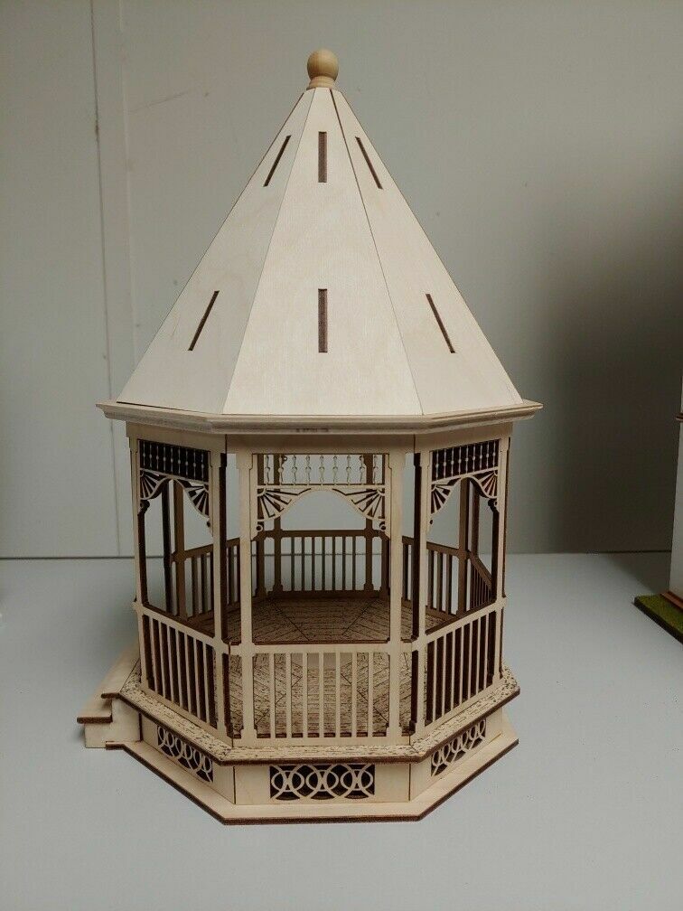 Large Victorian Gazebo 1:24 scale Dollhouse Kit