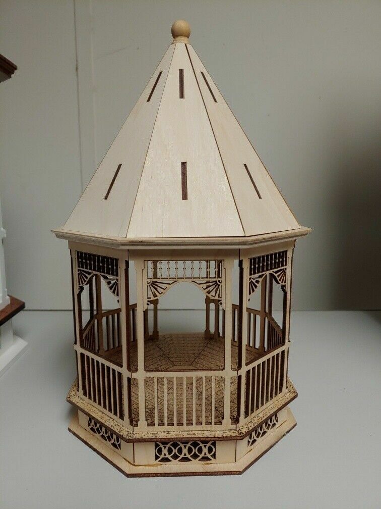 Large Victorian Gazebo 1:24 scale Dollhouse Kit