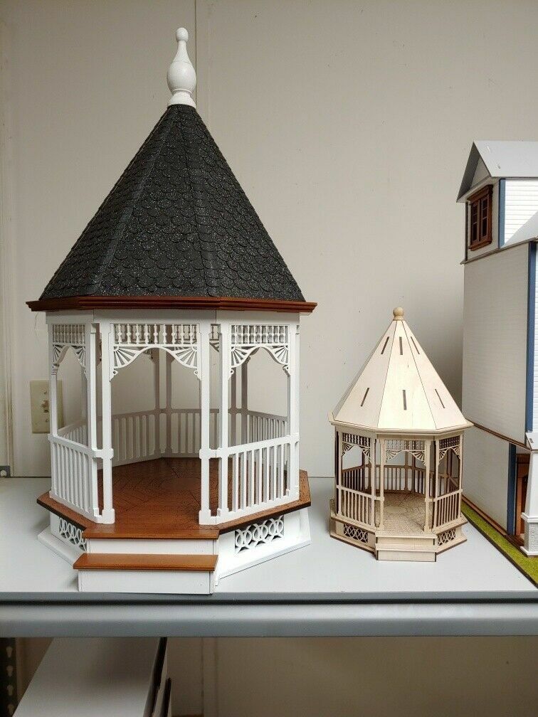 Large Victorian Gazebo 1:24 scale Dollhouse Kit