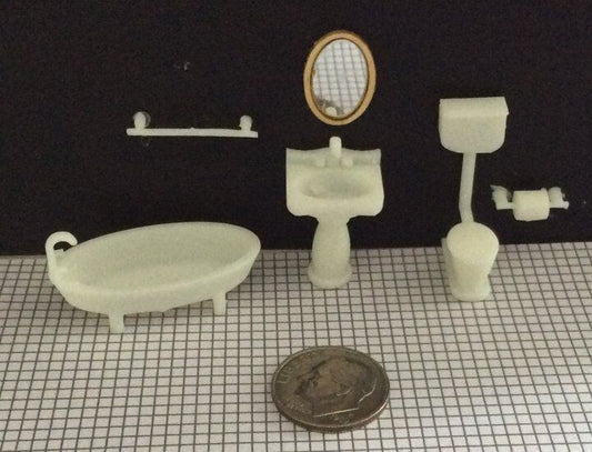 Quarter Inch Scale Bathroom Furniture Kit